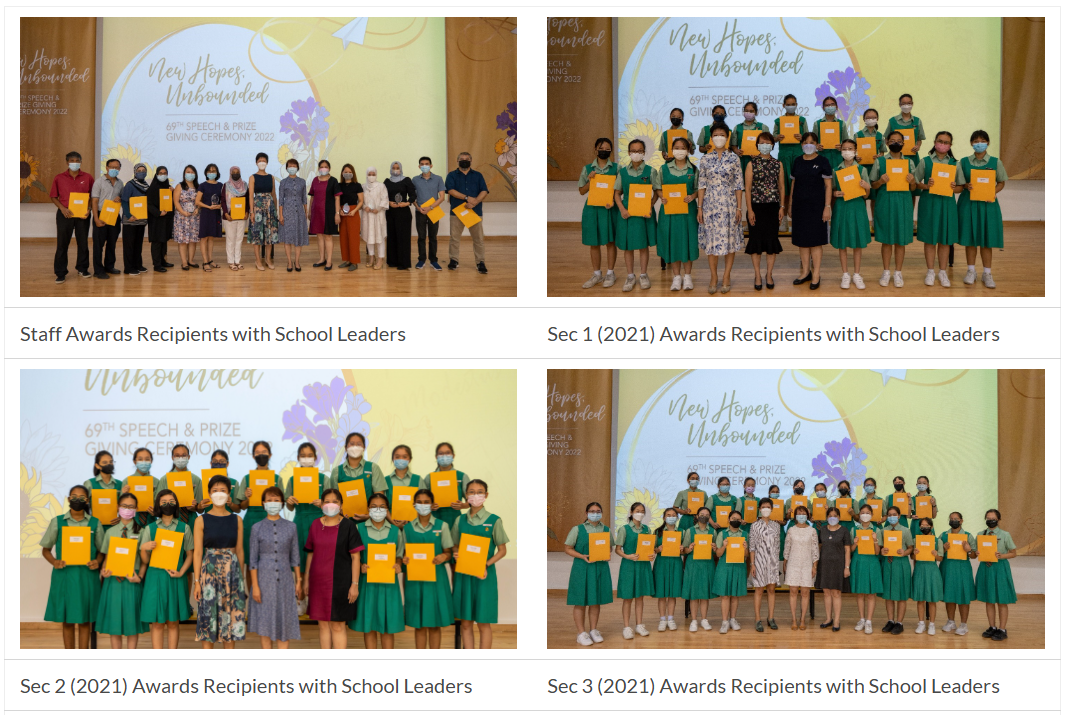 Prize receiving from the week long event